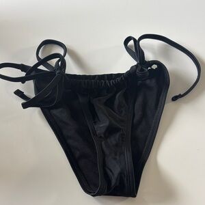 wild fable Black Tie-Side Bikini Bottoms